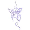 Pegatinas de Tatuaje de Mariposas de Colores al por Mayor Impermeables y de Larga Duración Pegatinas Combinadas de Mariposas Acuarela Soñadoras para Pecho, Cintura y Brazos