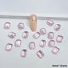 Estilo Ins Doce Refrescante Blush de Gelo Unha K9 Transparente Fundo Pontiagudo Diamante Nail Art Diamante Popular Brilho Joias Acessórios Luxo Acessível