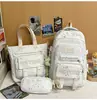 Versión Coreana de la Nueva Mochila Linda Estilo Girly para Niñas, Mochila Escolar Ins de Dibujos Animados con Estrellas para Estudiantes de Secundaria, Mochila de Aspecto Caro