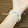 Pulseira de Jade Tianshan Atacado Nova Estilo Chinês Joias Jade de Seda Dourada Natural de Xinjiang Cor Esmeralda Pulseira de Jade com Padrão de Flores