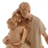 Figura Decorativa Família Resina 15cm x 9cm x 28cm - Wolff