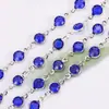 Cadena de Diamante de Vidrio con Borde de Zircón de Color Conservante Color Cobre Puro 6.8mm Accesorios para Joyería DIY Pulsera Materiales Hechos a Mano