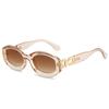 Nueva Moda Marco Cuadrado Ovalado Simple Europeo y Americano Muestra Lujo Ligero Gafas de Sol Spice Girls Gafas de Sol Estilo Similar de Celebridad de Internet Ins