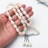 Pulsera de Cuentas de Rosario Saudí con 33 Cuentas, Colgante de Aleación 10*13mm Cuentas de Rosario, Cuentas de Conteo Portátiles, Pulsera Subha