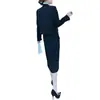 Traje Otoño Nueva Moda temperamento socialité estilo Chanel tweed industria pesada abrigo pequeño falda conjunto de dos piezas para mujer