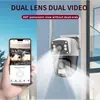 Cámara de Vigilancia Inteligente para el Hogar Jiu'an Solution de Doble Pantalla, WiFi de Alta Definición Monitoreo Remoto Interior