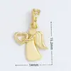 Serie de colgantes de cruz microincrustados de cobre electrochapado en 18K, accesorios de joyería religiosa, múltiples opciones disponibles