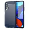 Funda para Teléfono Móvil Adecuada para Huawei Nova5T Nova5T Pro Color Puro Patrón de Soldadura de Carbono Silicona Anti-Caídas Cubierta Protectora para Teléfono Móvil