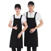 Delantal Logo Impresión Ropa de Trabajo Algodón Mujer Cocina Comercial Impermeable y Resistente al Aceite Cintura Restaurante Hombre