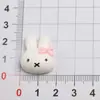 Parches Lindos de Conejo Blanco de Resina Pegamento Crema Funda de Teléfono Accesorios para Peinado Pinzas para el Cabello Joyería DIY Materiales al por Mayor