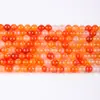 Lu Ágata Cor Primária Natural Contas Soltas Pulseira Trançada DIY Feita à Mão Pulseira com Contas de Cristal Redondas Acessórios Material