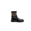 Zapatos de Moda Tendencia para Mujer con Hebilla, Punta Redonda, Tacón Grueso, Piel Suave, Botas de Montar Ajustadas hasta Media Pantorrilla para Mujer, Estilo Retro Otoño e Invierno