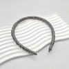 Diadema de Seda C para Mujer, Diadema de Seda de Morera de 22 Momme, Accesorio para el Cabello Versátil Plegado, Diadema Elegante de Borde Delgado para Lavado de Cara
