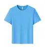 Camisetas Personalizadas com Nova Estampa de Logo em Algodão com Amônia Líquida, Uniformes de Trabalho de Equipe Esportiva de Manga Curta Antibacterianos de Verão 10A, Camisetas Culturais Publicitárias
