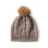 Chapéu Macio e Aconchegante de Caxemira 2026 Outono e Inverno Novo Estilo Moda Feminina Casual Chapéu Slouchy com Proteção para Orelhas Chapéu de Tricô Espessado