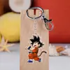 Versión Q del anime Dragon Ball llavero colgante de acrílico Rey Mono torankus colgante de bolsa de arroz de mono