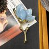 Fonte viva Ocidental Médio Branco Magnólia Broche Flor Brincos Flor Tridimensional Broche Agulha de Prata Brincos Joias