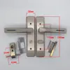 Cerradura Gruesa para Puerta de Baño Cerradura para Puerta de Baño Aleación de Aluminio Puerta Cocina Baño Lavadero Cerradura de Puerta sin Llave de una Lengüeta