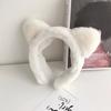 Otoño e Invierno Lindo Diadema de Orejas de Gato Estilo Coreano Diadema de Ala Ancha Felpa para Lavar la Cara para Mujer Pinzas para el Cabello Accesorios para el Cabello Sombrerería