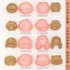 Mini Moldes para Galletas de Dibujos Animados Sanrio Hogareños Moldes de Sandía Estéreo 3D Corte a Presión Horneado de Fondant Hecho a Mano