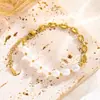 Diseño de Moda Pequeño Amor Super Flash Nariz de Cerdo Perla Acero Titanio Pulsera Pulsera Delgada Minimalista para Mujer Joyería Primero Simple
