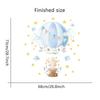 Desenho animado animal balão de ar quente jardim de infância pintura decorativa quarto infantil bebê adesivos de parede translúcidos adesivos transversais removíveis