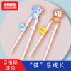 Palillos de aprendizaje para niños de Doraemon, palillos de entrenamiento para comer para bebés, dibujos animados, suplemento alimenticio animal tridimensional, palillos 6330