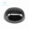 Directo de fábrica redondo plano liso combado circón negro piedra desnuda artificial hemisférico liso piedra blanca CZ