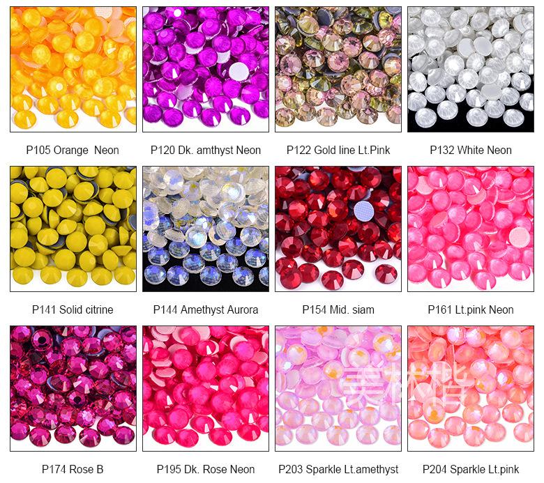 A4-烫钻玻璃平底钻水钻美甲钻diy服饰批发_08