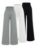 Estilo de Rua Hot Girl Americana Calça Nuvem de Cintura Alta Calça Reta Versátil para Primavera e Outono Moda Casual Calça de Tecido Air Layer Wide Leg
