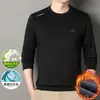 2025 Nueva Camiseta de Terciopelo para Hombre de Invierno con Cuello Redondo y Manga Larga Sudadera de Moda de Alta Calidad, Amigable con la Piel y Cómoda para Hombre