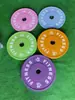 Macaron Barbell Plates Completamente Pegadas Placas de Mancuernas de Goma de Colores Equipo de Entrenamiento para Gimnasio en Casa Sentadilla Levantamiento de Pesas 5-25