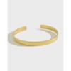 HSH396 Pulsera Abierta Minimalista Personalizada de Plata Esterlina S925 Estilo Coreano Joyería de Plata para Estudiantes y Mujeres