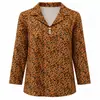 Blusa feminina elegante e versátil de manga comprida com gola alta, perfeita para usar em camadas no outono.. Estilo novo, plus size, modelador e estiloso, projetado para mulheres de meia-idade e idosas
