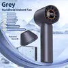 Nuevo Ventilador de Mano de Alta Velocidad T60 Pantalla Digital de 100 Velocidades Tipo Turbina Carga Tipo C Puede Concentrar el Viento Venta Caliente Transfronteriza