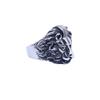 Anillo de hombre de acero de titanio con cabeza de león en relieve retro personalizado nuevo, anillo de moda hip hop, joyería de comercio exterior al por mayor