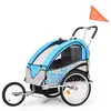 Reboque Outdoor para Ciclismo Pai-Filho Bicicleta de Montanha Reboque Infantil Montado na Traseira Balde Reboque para Animais de Estimação Gato e Cachorro Carrinho de Empurrar/Puxar