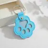 Llavero de Pata de Gato para Mascota de Cuero, Colgante Lindo de Dibujos Animados para Guardar Pelo de Perro y Gato, Adorno Personalizado de Moda