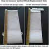 Traje de cortina vertical de poliéster blanco 82.5 pulgadas5 tela para traje lama de persiana veneciana vertical
