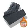 Calças grossas de algodão com lã de cordeiro e forro de fleece para o inverno, à prova de vento e quentes, adequadas para pais e avôs de meia-idade e idosos, fornecimento transfronteiriço