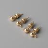 Pendientes de bola redonda con aro, combinación de pendientes, hechos a mano, joyería para la oreja, material, bolsa, accesorios, venta directa