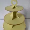 Bandeja de Papel con Borde Estampado en Caliente Personalizada de Fábrica Soporte para Pasteles Fiesta Fiesta Postre Bocadillo Arreglo Soporte de Exhibición Desechable