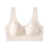 Ice Silk Cool Sense Roupa íntima feminina sem anel de aço Anti-flacidez Verão Ultrafino Confortável Sutiã esportivo respirável