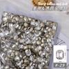 Joyería para Uñas Diamante Transparente Corazón de Melocotón Explosivo Cristal de Cristal Blanco Joyería Manicura Lote Completo Punta de Mariposa Diamante