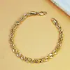Pulseras Retorcidas Europeas y Americanas de Venta Caliente Transfronterizas Chapadas en Cobre 14K Joyería Unisex Lujo Accesible Moda Pulseras