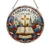 Ornamentos de Acrílico para Janela com Quebra-Cabeça para Celebração do 250º Aniversário