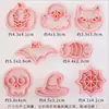 Mini Moldes para Galletas de Dibujos Animados Sanrio Hogareños Moldes de Sandía Estéreo 3D Corte a Presión Horneado de Fondant Hecho a Mano