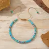 Novo Pulseira Tecida com Contas Espaçadoras de Pedra Natural Feita à Mão Pulseira Ajustável Fashionável Exquisita para Mulheres Fonte Transfronteiriça