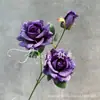 Flores Artificiais Roxas, Rosas, Hortênsias para Casamento, Flores de Seda, Rosas Decorativas para Paisagismo, Mar de Flores em Cascata Famoso na Internet