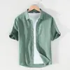 Camisa Básica de Manga Corta para Hombre, Nuevo Estilo de Verano, Informal Holgada Base Versátil, Camisa de Media Manga Versátil para el Día a Día Juvenil